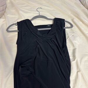 Express Black Sleeveless Crop Top